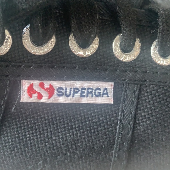SUPERGA sneakers black canvas size 41 - Picture 3 of 12